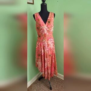 Beautiful Asymmetrical V neck Dress sz.12